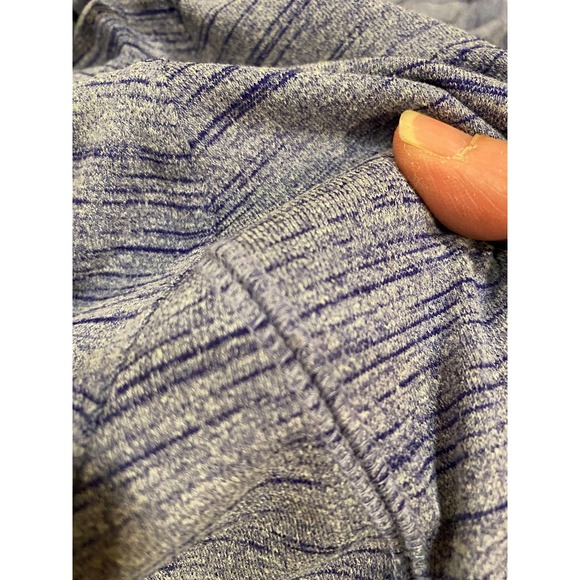 Athleta Heavenly Hail Amalfi Blue Heathered 1/4 Zip Thumbholes Hoodie XS - Picture 7 of 7